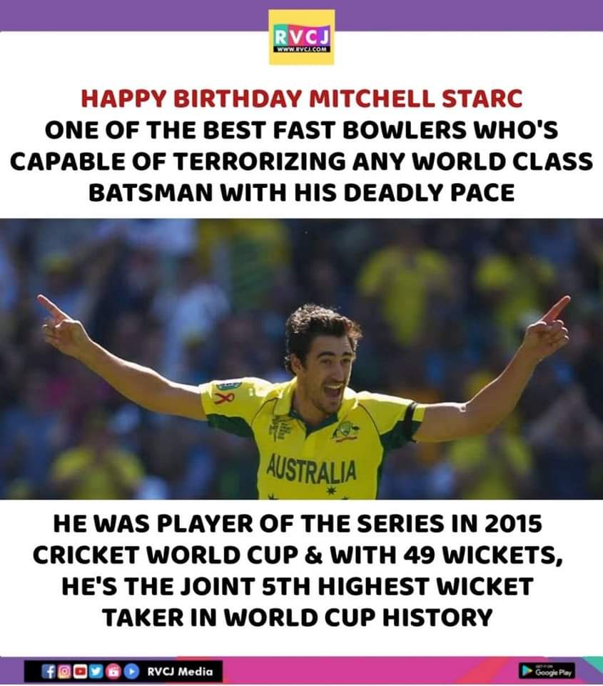 Happy Birthday Mitchell Starc!  