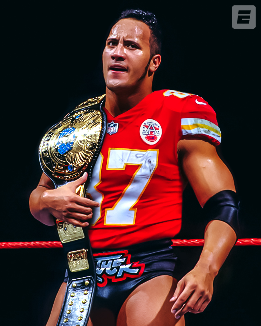 Travis Kelce on the mic tonight: 🗣

<a href="/tkelce/">Travis Kelce</a> | <a href="/TheRock/">Dwayne Johnson</a>