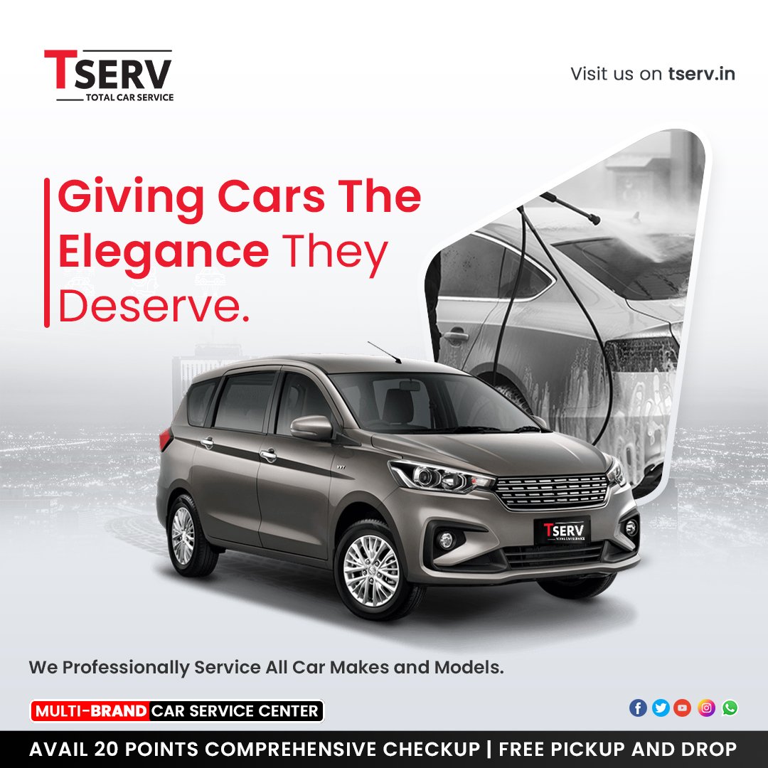 TservIndia's tweet photo. Giving cars the elegance they deserve.

We professionally service all car makes and models.

🥳Service Bookings Can Now Be Done Through WhatsApp - https://t.co/OvkwlCJG0O

Website URL: https://t.co/NwAoUegzyn

#MultibrandCarService #Tserv #TservIndia #CarBodyRepair #CarCare https://t.co/VlxoAAtHBT