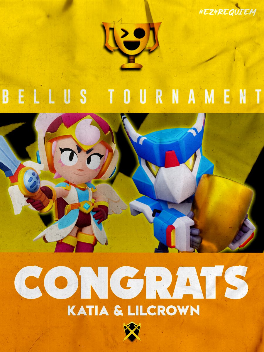 Felicitamos a nuestros jugadores <a href="/_LilCrown_/">LilCrown</a> y <a href="/Katia_Carrizo/">Katita</a> por su gran desempeño en el <a href="/BellusBS/">Bellus</a> tournament realizado el día de ayer, consiguiendo posicionarse en el 1er y 2do puesto respectivamente.💛

#Ez4Requiem⚔️