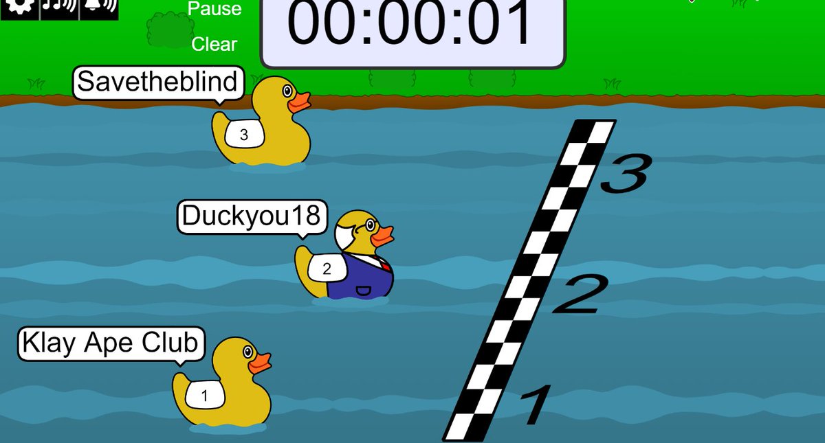 Klay Ape Club🐒 x SaveTheBlind🤡 x Duckyou18🐥
홀더 합동 덕레이스🏁 경품이벤트 

⏰2nd Feb 21.00
🗺️discord.gg/klayapeclub

1. FL
@KLAYAPE,<a href="/save_the_blind/">SaveTheBlind 세더블</a>,<a href="/DuckYou18_/">DuckYou18</a> 

2. ♥️ , RT , 3Tags

3. Google Form
🔗url.kr/spqt5v

🚩2월 2일  21.00에 discord.gg/klayapeclub 입장