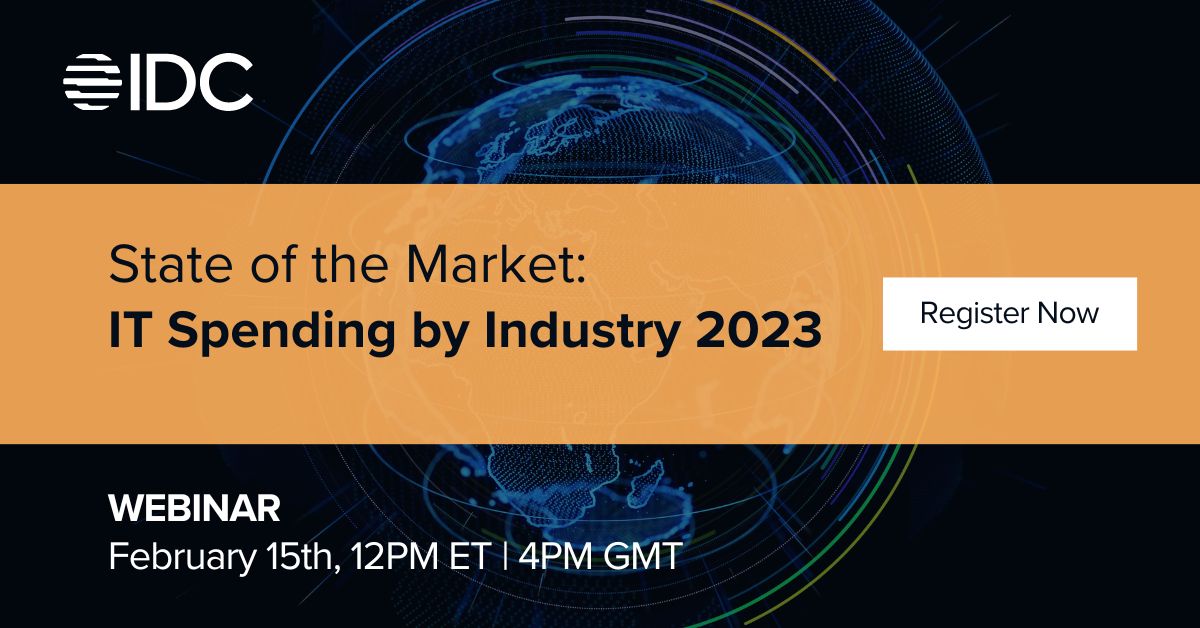 As the global economy remains volatile, IDC provides an update on the current state of the IT market and the outlook for technology budgets in 2023. Register now: bit.ly/3kIxmX5