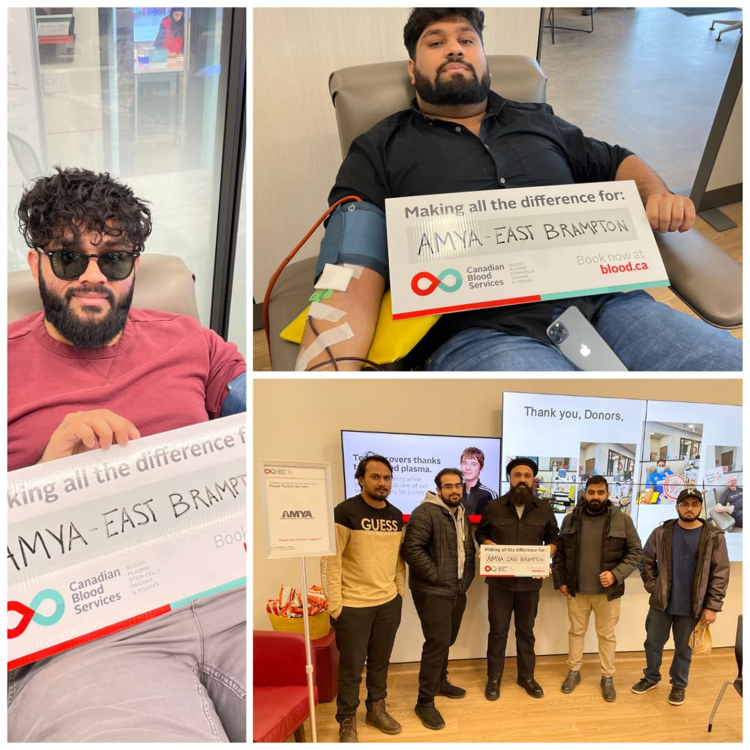 15 members from our Muslim Youth from Eastern #Brampton Region donated blood at the Canadian Plasma Center Brampton, ON.

In Islam, serving humanity is considered a highly virtuous act & is seen as a way to gain the pleasure of God.

#Mercy4Mankind #CanadasLifeLine #WhatMuslimsDo