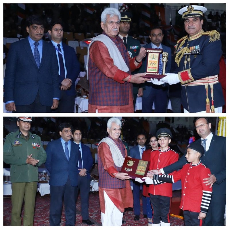 RisingKashmir's tweet photo. #JKP #Bands, #JKPPS #contingents receive #awards on #BeatingRetreat #Ceremony
@manojsinha_ @OfficeOfLGJandK
https://t.co/5VBoYHJH0w https://t.co/emalbLX1bG