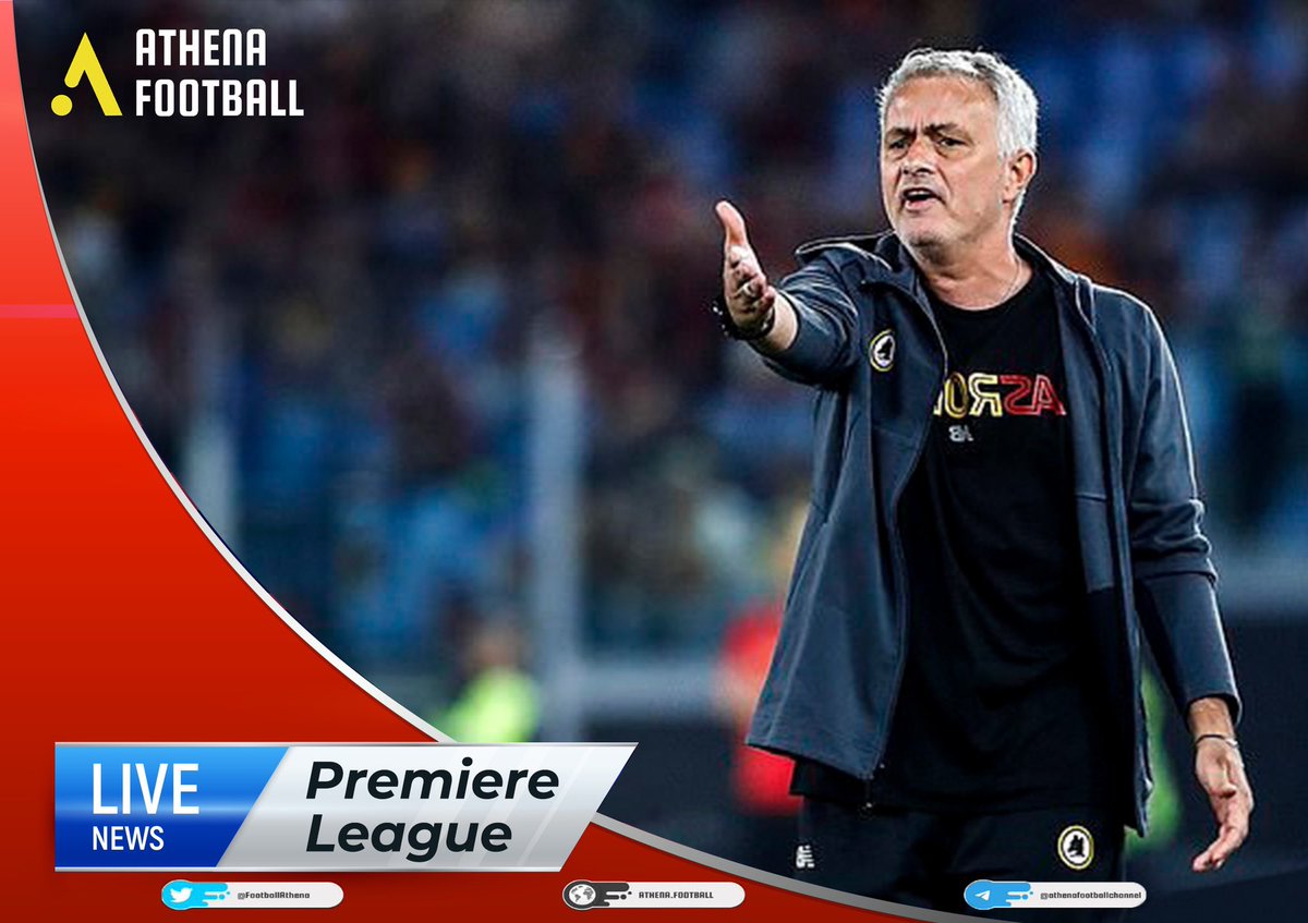 FootballAthena's tweet photo. [Football news] Mourinho wants to return to the Premier League

➡️ Details: https://t.co/Kovd7Mjzs1

➡️Social channel: https://t.co/FVbth9qPLu https://t.co/S7hvonCCvt