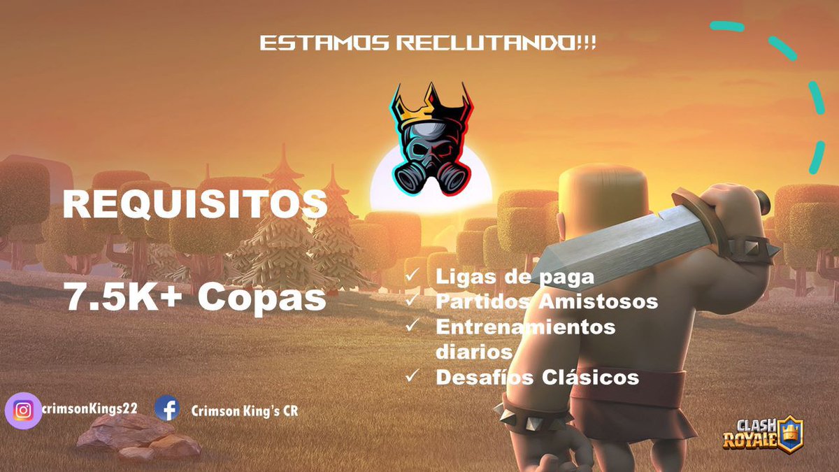 Reclutamos jugadores que quieran demostrar su nivel en ligas contra tops mundiales.
Si estas interesando y tienes el nivel necesario para plantar cara manda DM.