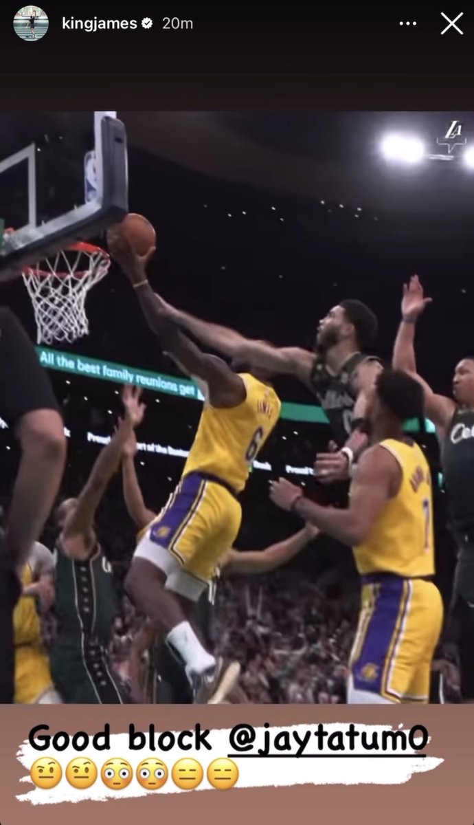 This LeBron and Tatum exchange about last night 😅