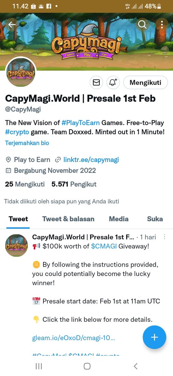ayu23feb89's tweet photo. @TiarCrypto @CapyMagi Done https://t.co/tkw43qnefU