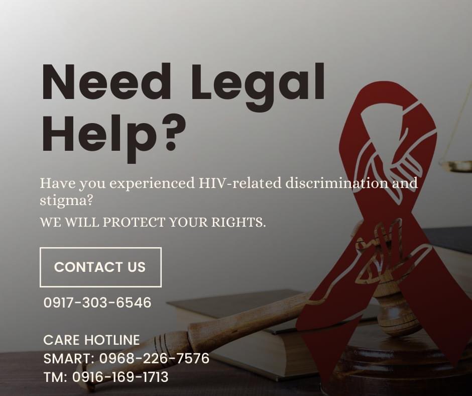 TheChubChasie's tweet photo. Nakaranas ka ba ng diskriminasyon patungkol sa iyong actual, perceived or suspected HIV status? Kelangan mo ng libreng legal advice? Sagot ka ng TLF Share, Inc. through our CARE Program (Community Access to Redress and Empowerment).
#TLFShare
#CAREPartner https://t.co/zsbXrISQFW