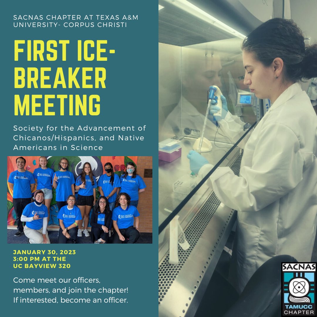TAMUCC_SACNAS's tweet photo. Why are chemists excellent at solving problems? 
They have all the solutions....

Anyways... join us tomorrow for our first meeting of the semester! Hope to see you there!

@tamucc @sacnas #islanders https://t.co/zSbkZ7lcQx