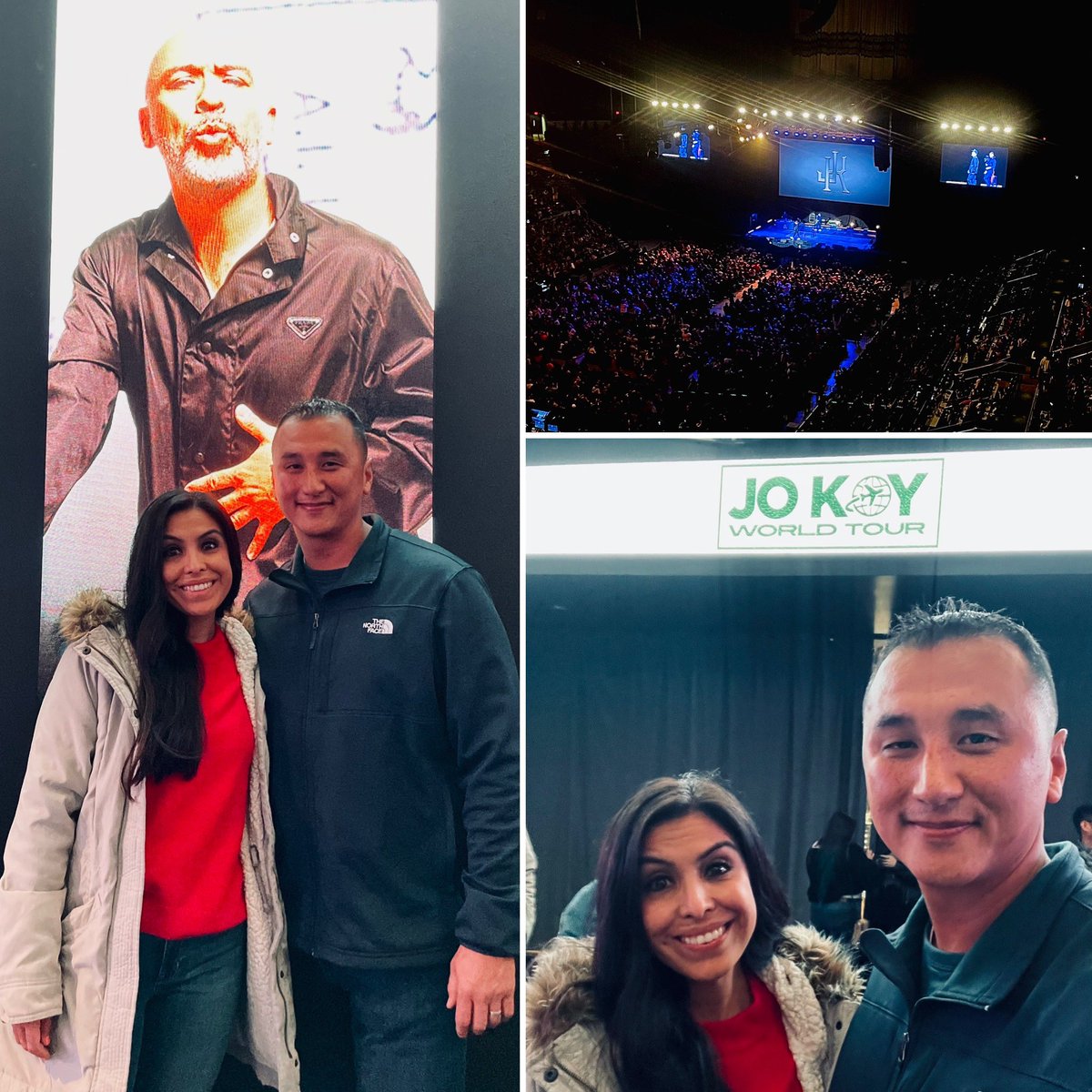 julianperes's tweet photo. Wife and I had a great time at @Jokoy show at the @attcenter! Lots of laughs and a lot of things we can relate to! Thanks for the great show @jokoy and come back to San Antonio! #JoKoyWorldTour #militarybrat #HalfKorean #HalfHispanic #Representation https://t.co/uMg6yrQt4u