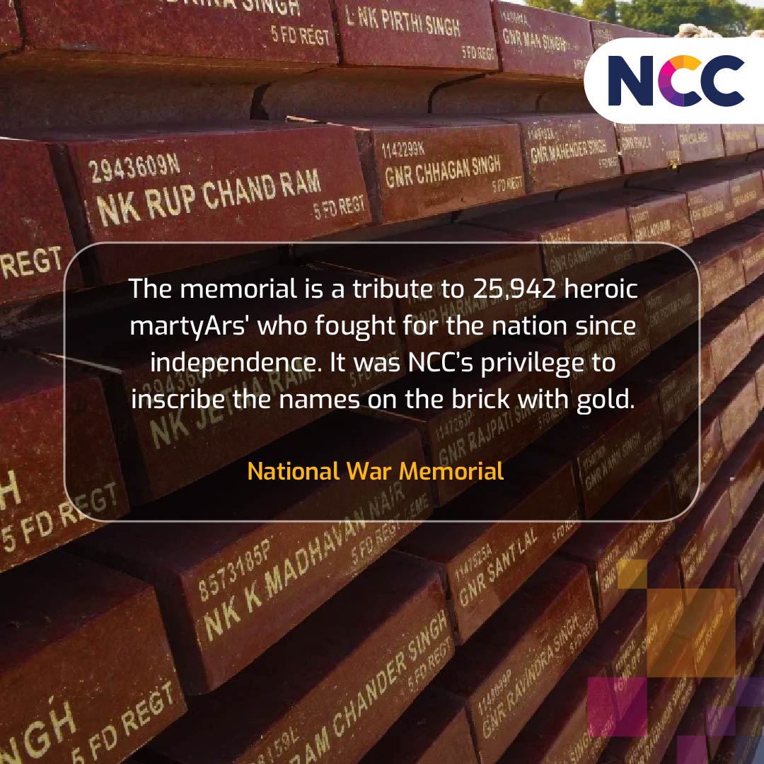 ncc_limited's tweet photo. National War Memorial is a symbol of those brave sacrifices that our #Soldiers made for the country.
NCC Limited pays homage to all the fearless fighters on this #MartyrsDay.
#NCCLimited #MemorialProject #Army #Memorial #Fighters #IndianArmy #Sacrifice #RashtriyaSamarSmarak https://t.co/ADaKOwnwjH