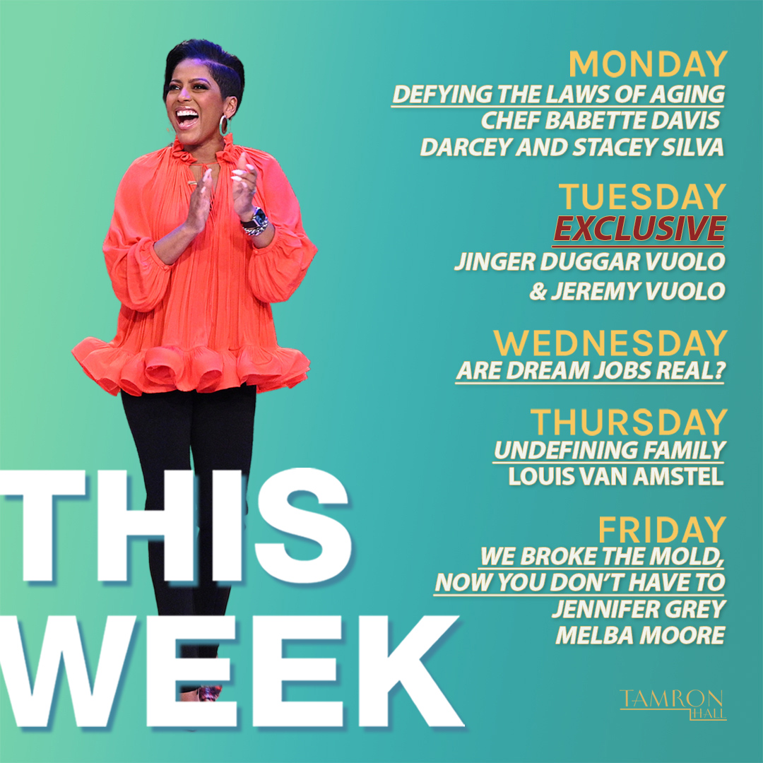 Tamron Hall Show on Twitter "THIS WEEK ON "Tamron Hall" MON Chef