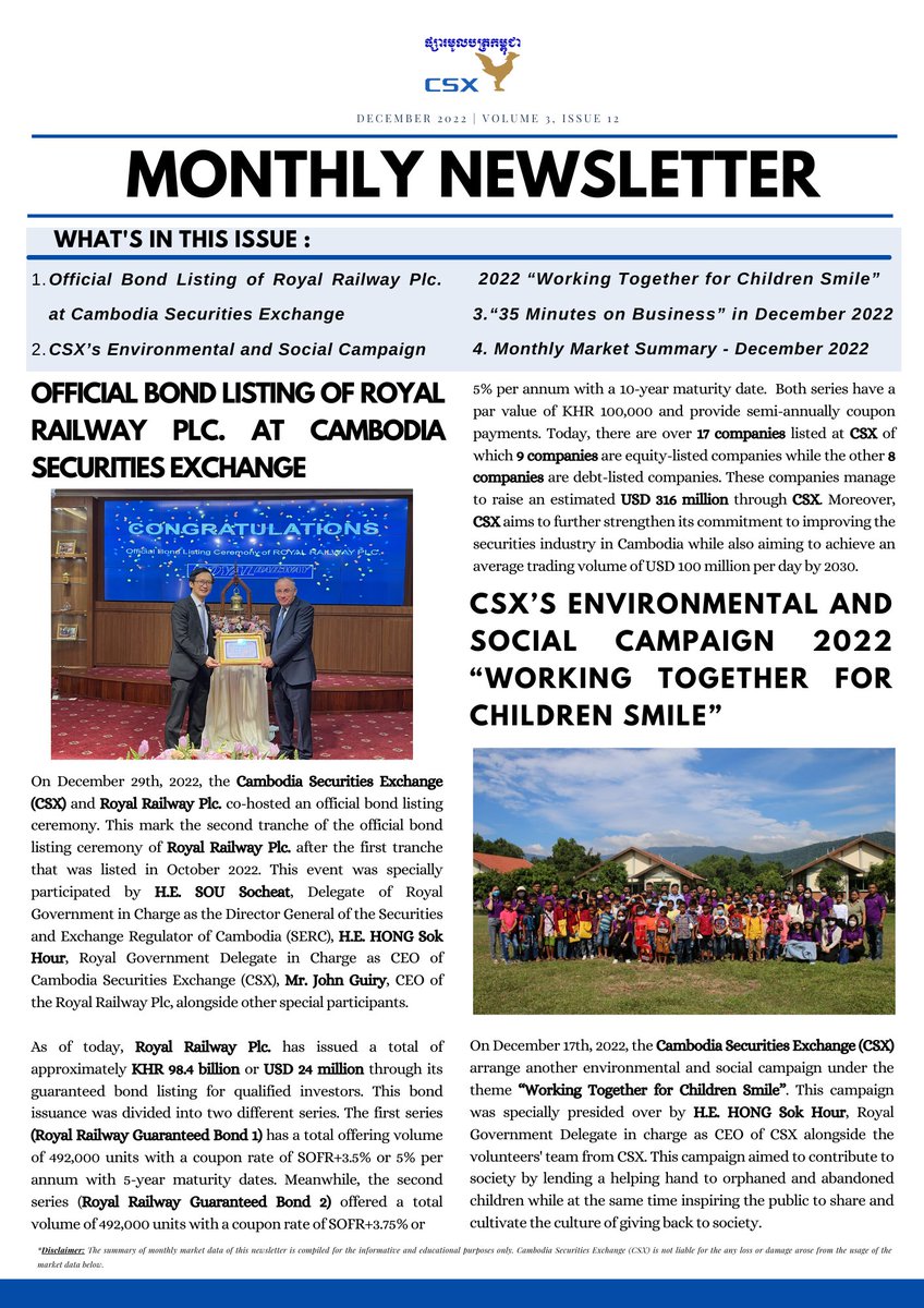 Cambodia Securities Exchange - CSX (@CSXCambodia) / Posts / X