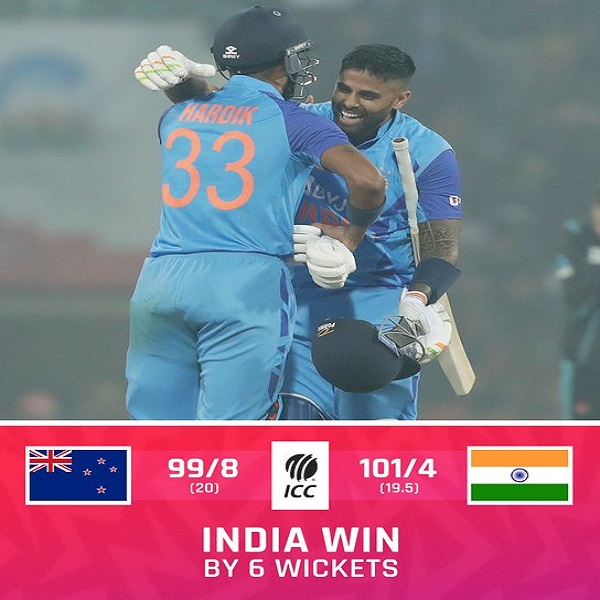 India held their nerve to win with one ball remaining! 

#INDvNZ #cricket #crictron #cricketscore