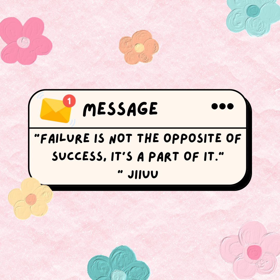 jiiuuni's tweet photo. Failure is not the opposite of success… https://t.co/p8TxQyF79n
