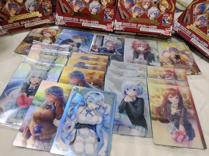 ホロライブチョコウエハース2箱あけました、みこち… 