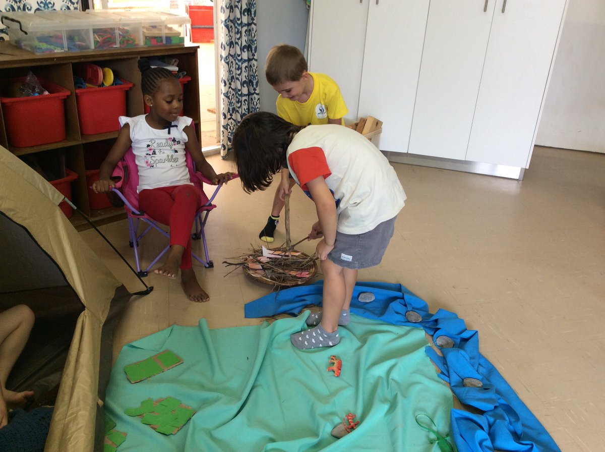 EY3 students engage in imaginary play with each other.
#Imaginative play occurs when a child role plays experiences of interest, such as we are going camping.

#LearningAtWIS 
#howweexpressourselves