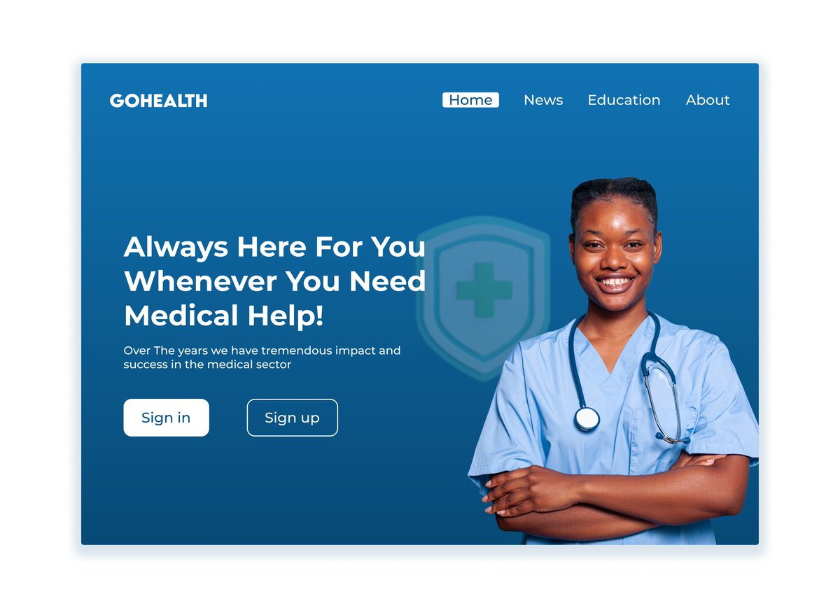 horodeglobal's tweet photo. A health care website landing page I worked on my leisure.
Please I will appreciate if you drop a review on this design on the comment section
#emperortdesign #uidesign #uiux #uitrends #brandidentity #figmadesign #figma #healthcareheroes #healthcarelandingpage #ceounder40 https://t.co/WWjtnxBfKS
