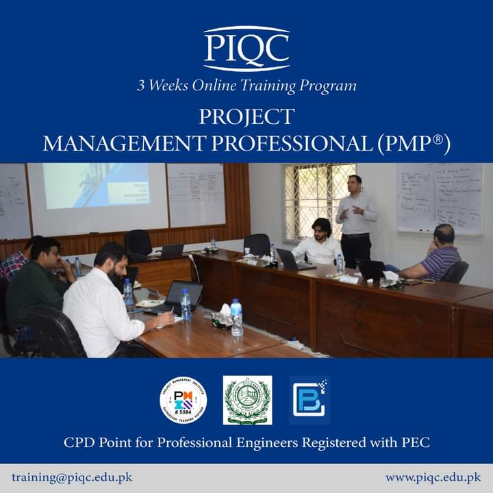 qualityatpiqc's tweet photo. (Lahore) PIQC in Collaboration with Blue Peaks Consulting offers the 2nd batch of PMP preparatory training course. A 03-week program with 04 Days Online (Live) Classes in a Week. The course will be starting from Feb 06, 2023. Timings will be 08:00 pm -10:00 pm. https://t.co/HnVCt3i5jT