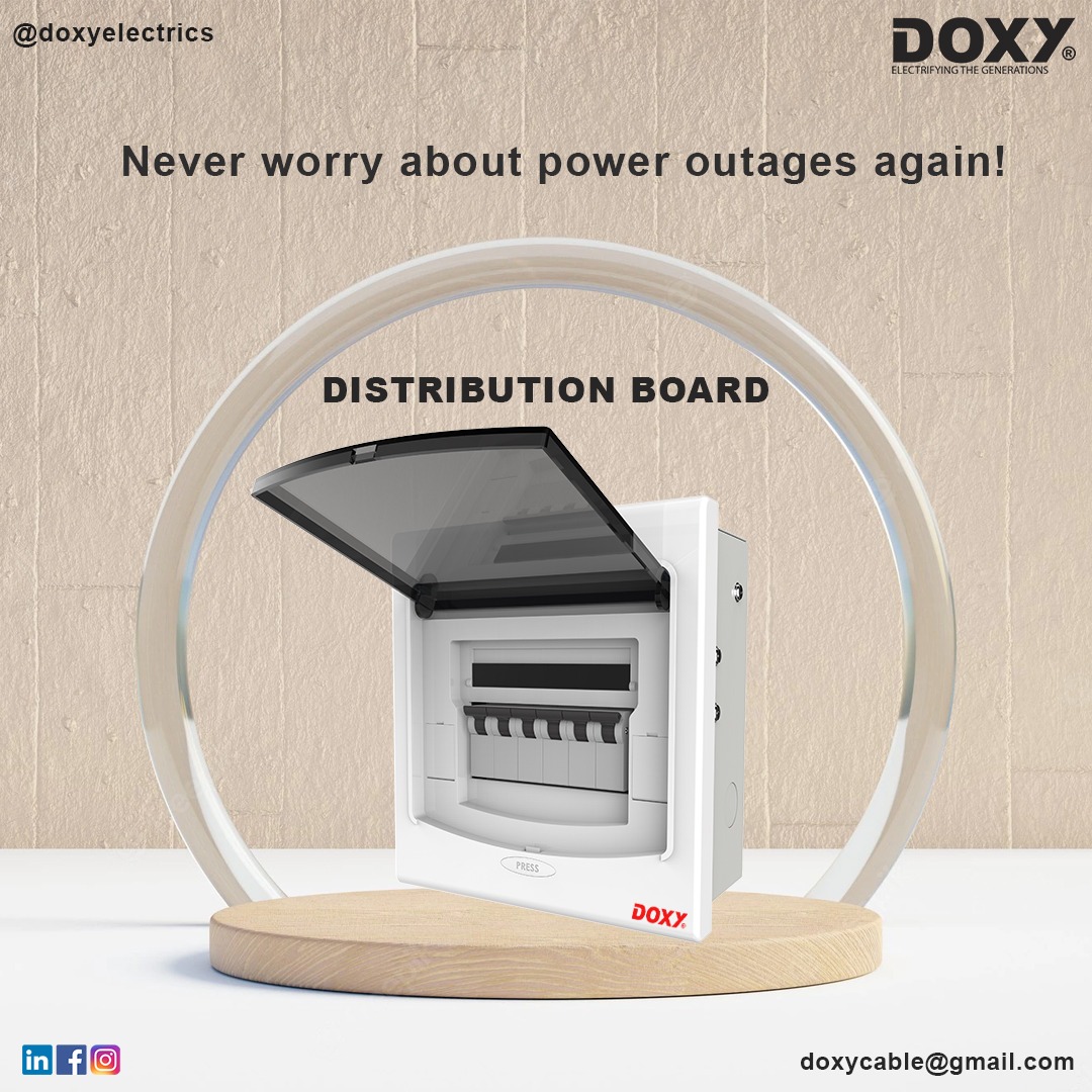 Doxyelectrics's tweet image. Power up your home with ease! Introducing the Doxy Distribution Box - Sleek, Durable and Efficient! 
. 
. 
. 
#doxyelectrics #distrubutionbox #dbbox #electrical #electrician #electricians #electricianofindian #electricalsafety #electricity #instadaily #instagood #electrical