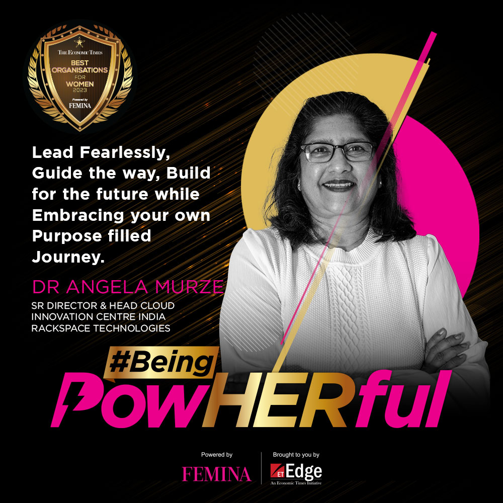 ET_Edge's tweet photo. #ETBestOrganisationsForWomen | Featuring Dr @akurien1608 - Sr Director &amp; Head of Cloud Innovation Centre in India @Rackspace  for #BeingPowHERful in today’s corporate world. https://t.co/gH8ZYo63PV