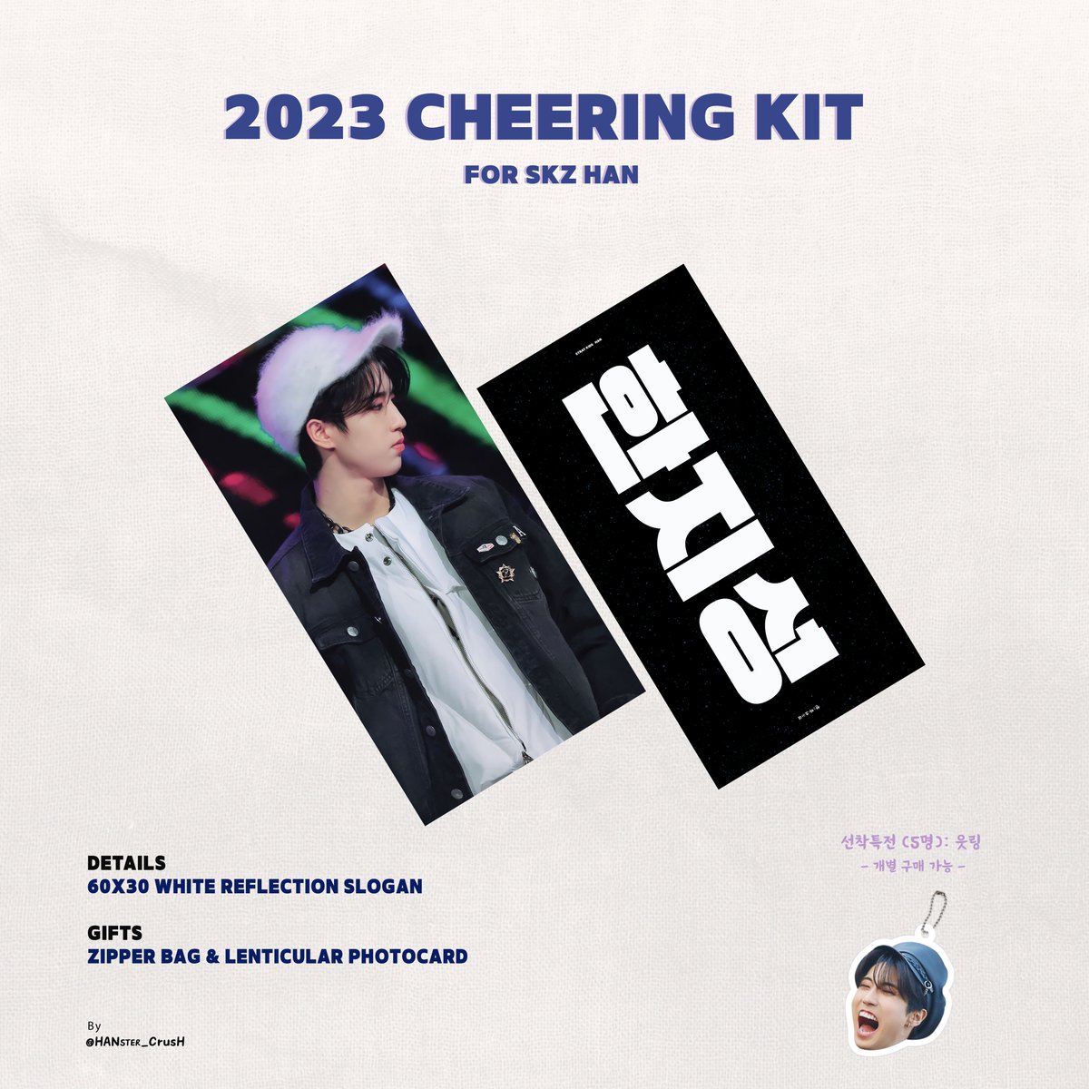 pineapple_je's tweet photo. [ MY GO 🇲🇾 ]
HAN Cheering Kit
By @HANster_CrusH 

💰RM74
📝 60x30cm Reflection Slogan + Zipper Bag + Lenticular Photocard
📦 Collect at OSAKA

⚠️ Deadline 12/2, 12pm MYT

DM to order 💌

#pineappleje #pasarskz https://t.co/j9PLb6mtp8
