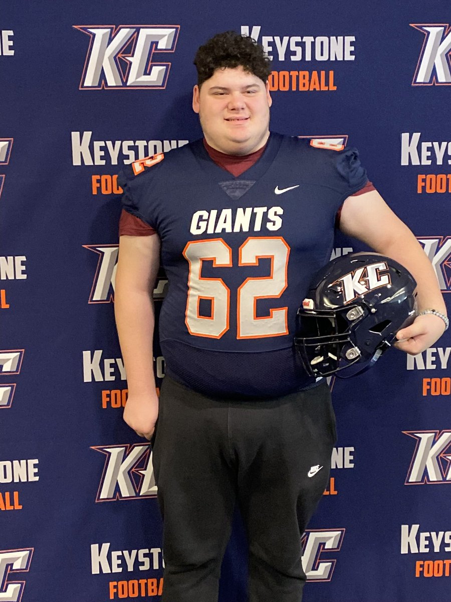 Nicklomb62's tweet photo. Had a great visit at Keystone College this weekend, I would like thank @KeystoneFTBL and @KirwanCoach for the opportunity. https://t.co/STg8IID6aV