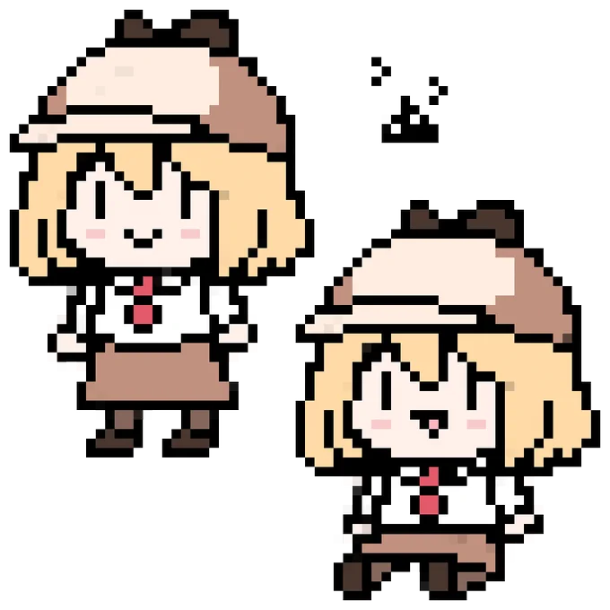 regular tamagotchis are 32x32 but i needed a couple more pixels so i made this 64x64, almost same thing right? 