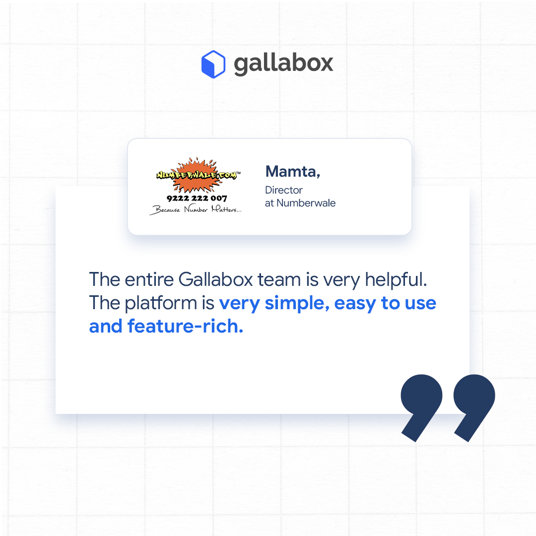 Thank you @Numberwale for the trust in us. Grateful to the team we have built! We promise to keep up our work harder and serve you better

Read their full story here: gallabox.com/case-study/num…

#Customerstories #whatsappbusinessapi #whatsappbusinessautomation #whatsappforbusiness