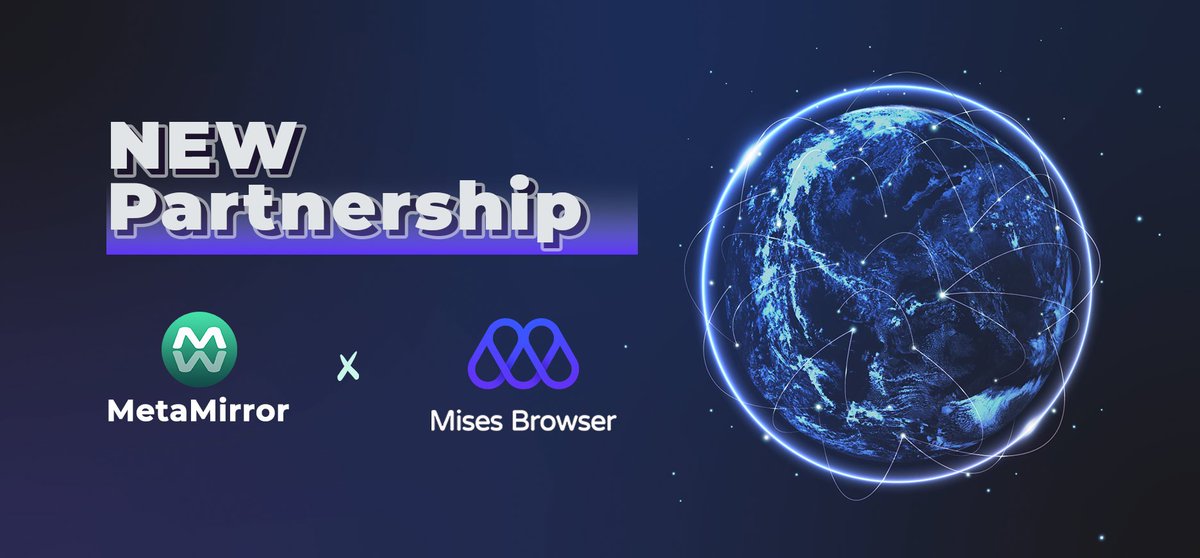 Auth3MetaMirror's tweet photo. 📣📣 We are excited to have @Mises001 onboarding to MBuddy Portal! 

Mises Browser is the world's first fast, secure and extension-supported mobile Web3 browser. 

Join: https://t.co/zCKFwEj71w to claim their exclusive badge🔥

#MBuddy #Partnership #MetaMirror #Web3 https://t.co/IzfohL3JZH