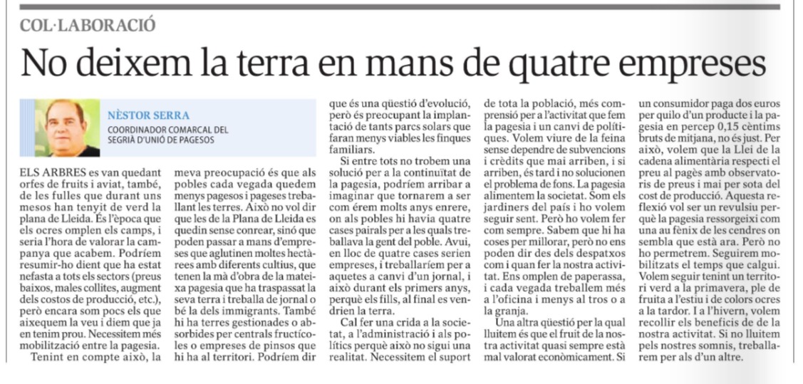 AvicultorL's tweet photo. No sóc, la únic que veu aquesta tendència ,ja fa mesos jo vaig expressar lo mateix al @SEGREcom https://t.co/ij21OnTveO