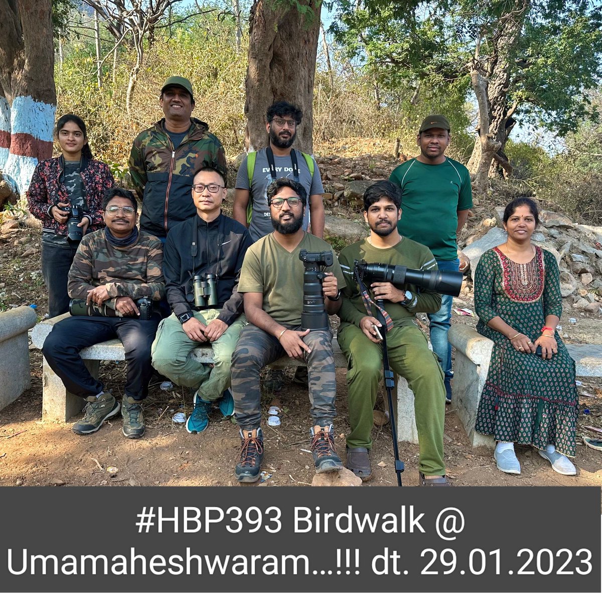 hydbirdingpals's tweet photo. Group photo #HBP393 at #Umamaheshwaram on 29Jan23
#umamaheshwarambirdwalk
#telanganabirdinghotspots
#HBPBirdwalk
#sundaybirdwalks
#birding
#birdinghobby
#hyderabadbirdingpals
#birdwalks
#groupphoto
#birdphotography
#birdphotographers
#birdwatchers
#birdwatchinghobby
#birdwatching https://t.co/sfig6HVhXc