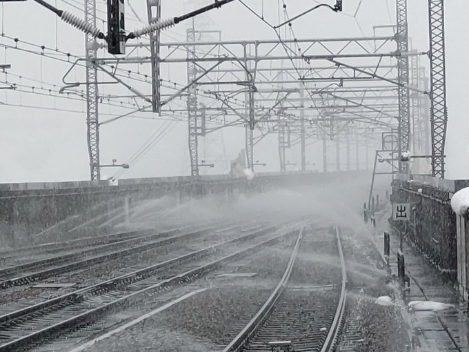 心温まる雪国の風景。 