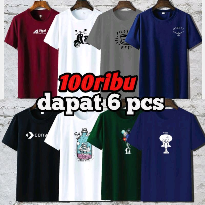 JBreoo's tweet photo. Cek PAKET 100RIBU DAPAT 6 KAOS DISTRO KEREN dengan harga Rp98.000. Dapatkan di Shopee sekarang! https://t.co/cFLfWmET9k https://t.co/GjBdwoFxiR