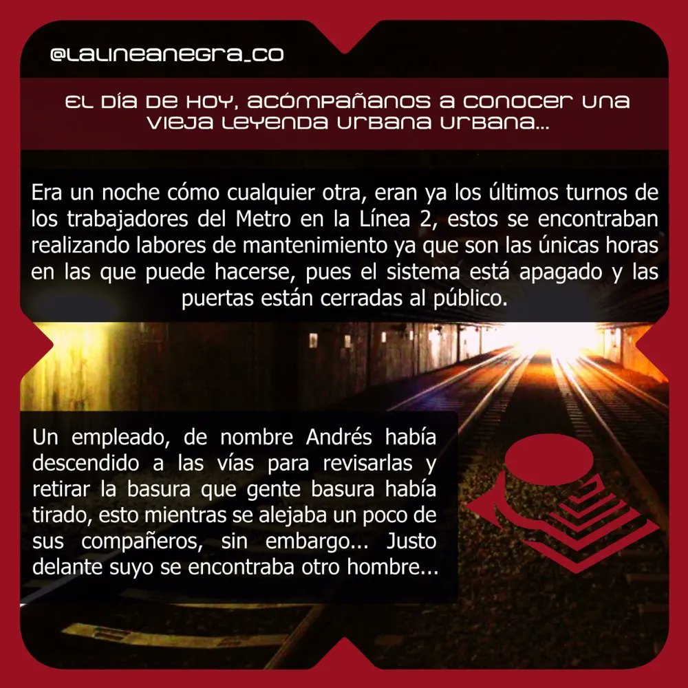 LaLineaNegra_Co's tweet photo. El Fantasma del Metro Pino Suárez 

#Metro #METROCDMX #CDMX #STC #MetroCDMX🚇 #MetroCDMX🚉 #MexicoCity #MetroMomento #MetroChilango #metronautas #metroaficionados #MetroFan #Metrofilia  #LeyendasUrbanas #teror #historiasdeterror #historiasdeculto #metroterror #avisatamientos https://t.co/EmR8pfx0FT