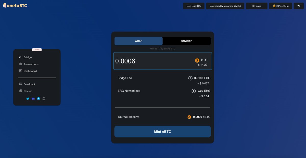 Our public testnet is now LIVE! 👼

Thanks to our community for your support along the way 😇

Link below 🌤️👇
app.anetabtc.io