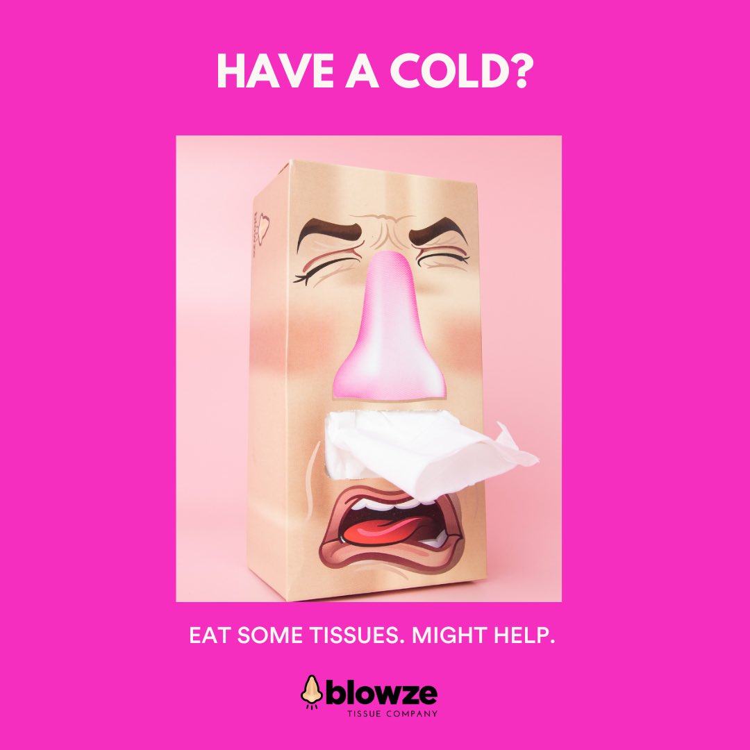 blowzetissues's tweet image. Try this! 100% effective. Let us know how it works for you!

#ColdSnapDay #tissues #tissuebox