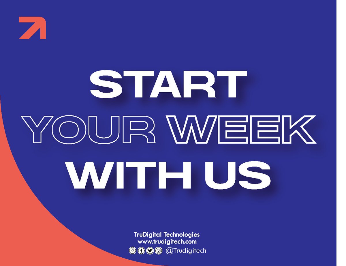 trudigitech's tweet photo. It's #monday. Good morning
Start your week with truDigital technologies.
#Diditize your ideas.
Get #websites done with us
Build your #Apps with us
#GIS solutions
#mapping #osm #code
Connect with us on 👇👇👇👇
https://t.co/7xarVAxeX0 https://t.co/Wq4JOFRhq7