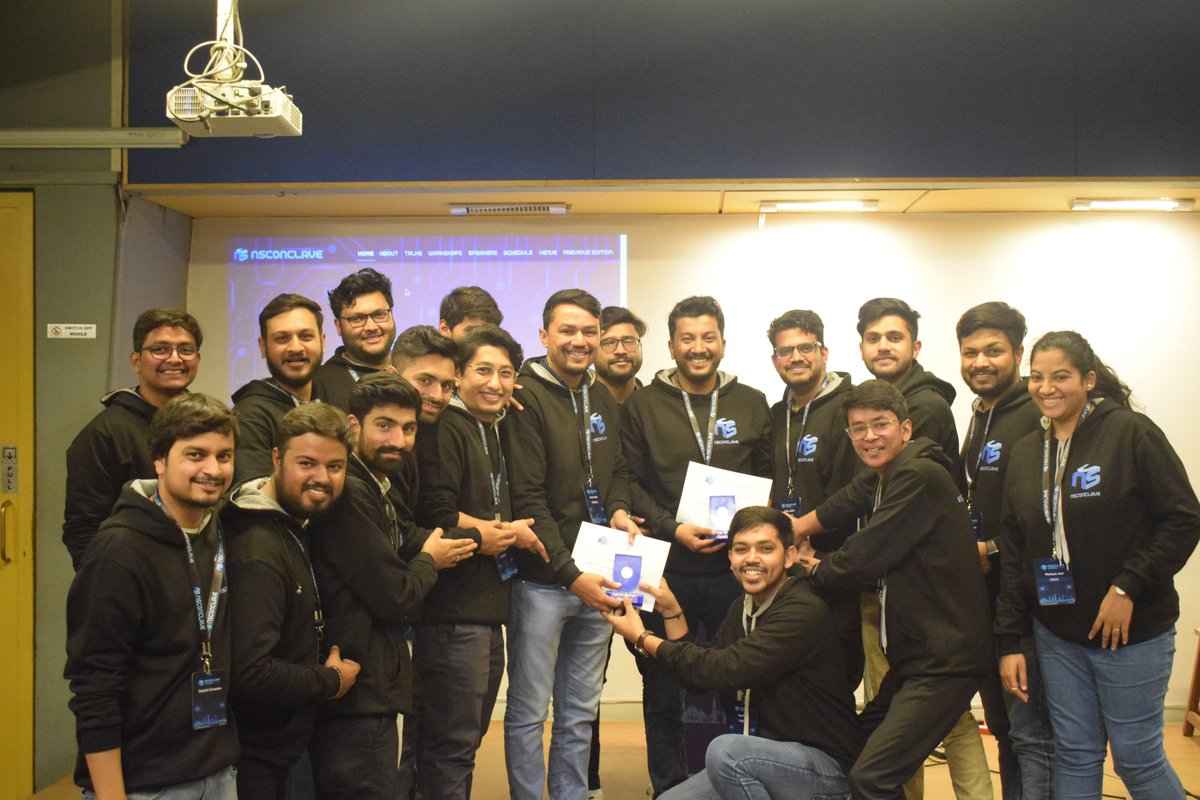 Attendees of the workshop "MOBILE APPLICATION INSTRUMENTATION WITH FRIDA" presenting a memento to the speakers <a href="/jaimin_gohel/">Jaimin J Gohel 👨‍💻</a>   &amp; <a href="/viralbhatt100/">viral bhatt</a> at #NSConclave2023

#Conference #CyberSecurity #infosec 

🌐For more info: nsconclave.net-square.com/mobile-app-ins…