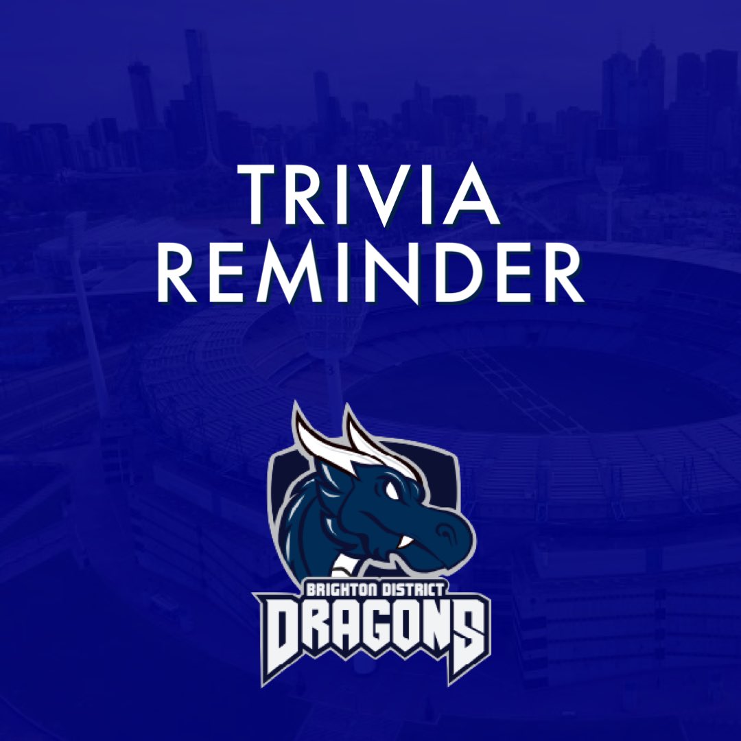 REMINDER
Trivia night is this Saturday!

Free entry, 6-8 people per team, 8 tables possible.

Team captains please let Ross know to confirm table numbers!