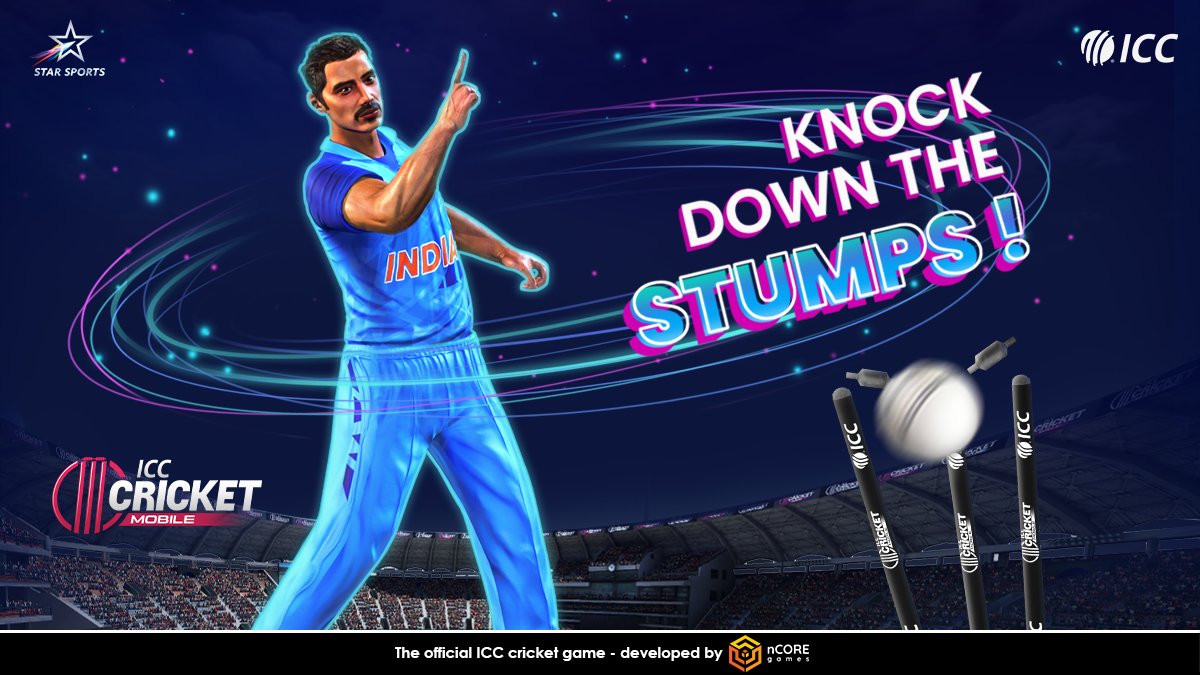 There is no sight like an in-swinging yorker uprooting the middle stump! Terrorize the batting team with some savage bowling in ICC Cricket Mobile - Play now! Android - bit.ly/3ChrEzG iOS: apple.co/3B9MtxD #ICC #INDvsNZ #Cricket #mobilegames #T20