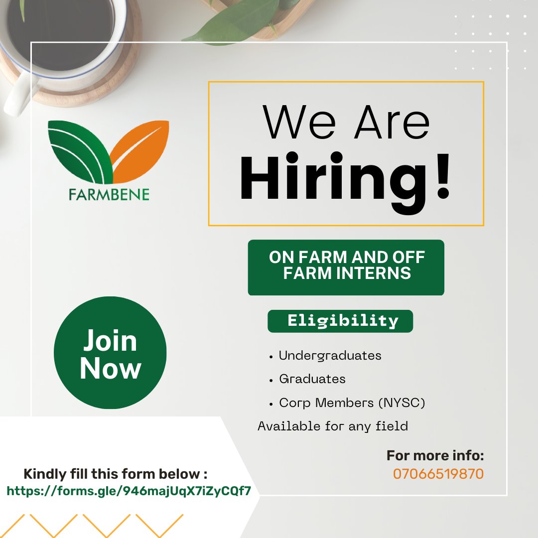 Fineboyfarmer's tweet photo. Join our team of experienced agricultural planners and farmers to supplement your academic knowledge with a practical work experience on and off the farm. 

Click the link below to get started. 
https://t.co/yUnT5QOslw https://t.co/fzdL1kZiTR