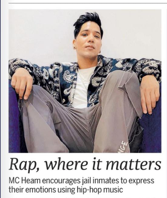 WizSpk Comm | PR (@wizspk) on Twitter photo Rapper <a href="/mc_heam/">MC HEAM</a> talks about his journey with Midday Journalist on encouraging Jail inmates to express their emotions using hip-hop music.
Midday Coverage - Mumbai <a href="/myqyuki/">Qyuki</a> <a href="/tddp_in/">The Dharavi Dream Project</a>
#jaluniversity #hindirap #udaipurjailuniversity #storyofprisoner #mcheam
<a href="/WizSpk/">WizSpk Comm | PR</a> PR PARTNER Rapper <a href="/mc_heam/">MC HEAM</a> talks about his journey with Midday Journalist on encouraging Jail inmates to express their emotions using hip-hop music.
Midday Coverage - Mumbai <a href="/myqyuki/">Qyuki</a> <a href="/tddp_in/">The Dharavi Dream Project</a>
#jaluniversity #hindirap #udaipurjailuniversity #storyofprisoner #mcheam
<a href="/WizSpk/">WizSpk Comm | PR</a> PR PARTNER