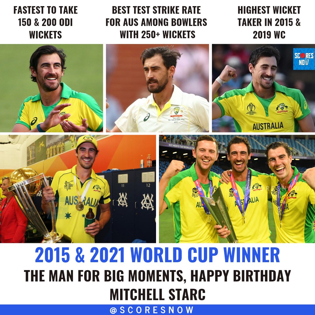 Australia\s One of The Finest Match Winners!

Happy Birthday Mitchell Starc!     