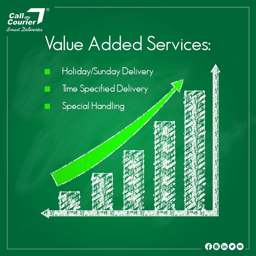 We value your needs and are here to add value to your packages through our Value Added Services. So, stay calm and let us tackle all your worries. #CallCourier #SmartDeliveries #SmartCOD