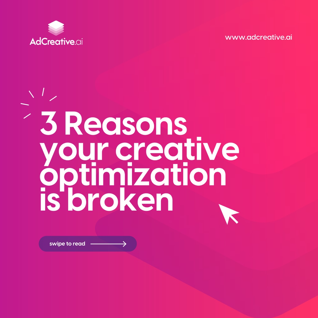 AdCreativeai's tweet image. As an agency, you may have optimized for your creatives only to find that it didn&apos;t work as well as you hoped. 😿
Here are the three reasons your creative optimization may need to be fixed.
#creativeoptimization #adcreativeai