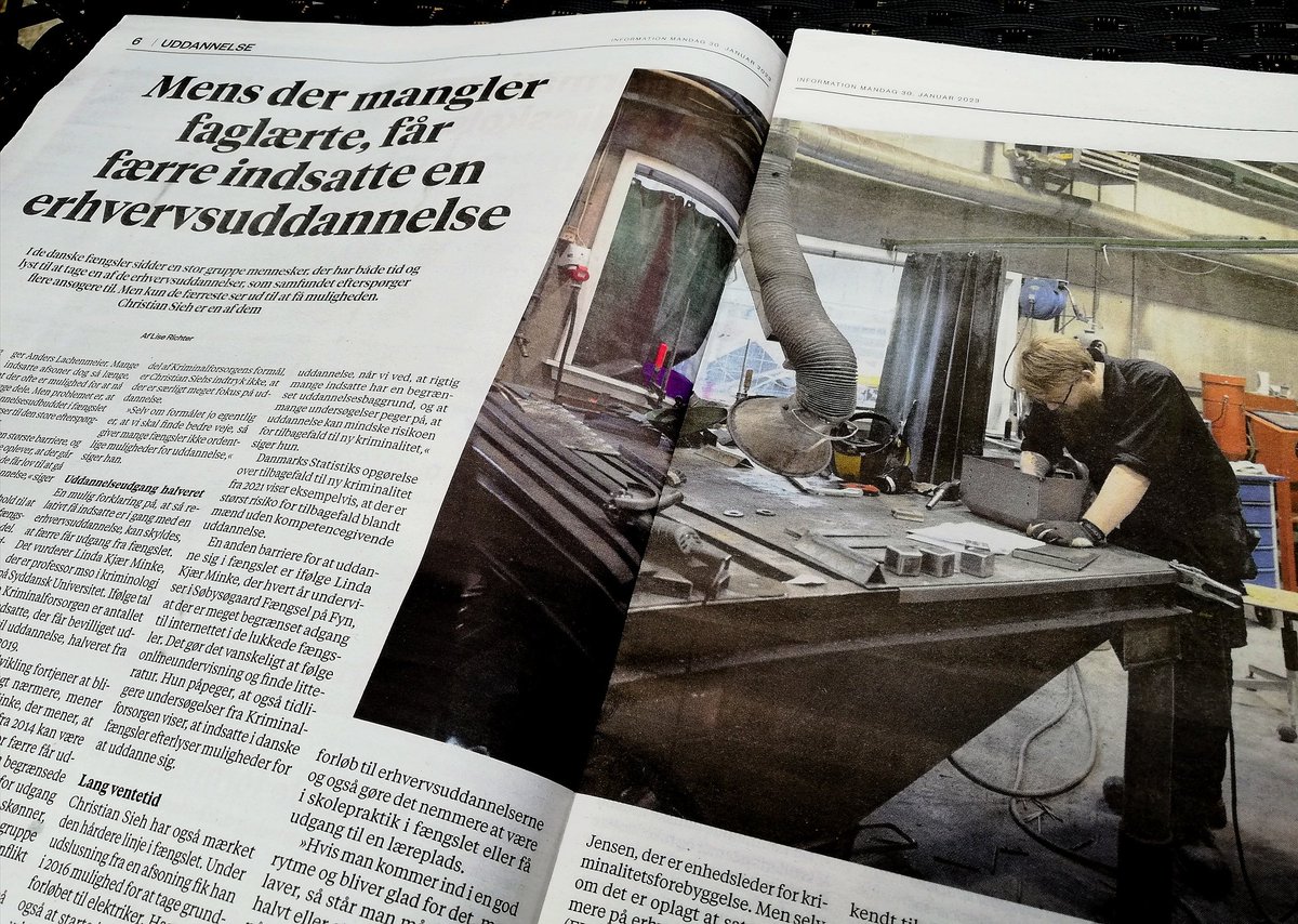 taenkperspektiv's tweet photo. Vi håber at @PHummelgaard læser med i dag. Vi har talt med @informeren om de udfordringer indsatte står over for, hvis de vil tage en erhvervsuddannelse i de danske fængsler og arrester. #dkpol #uddpol https://t.co/Emf1Y6zNem
