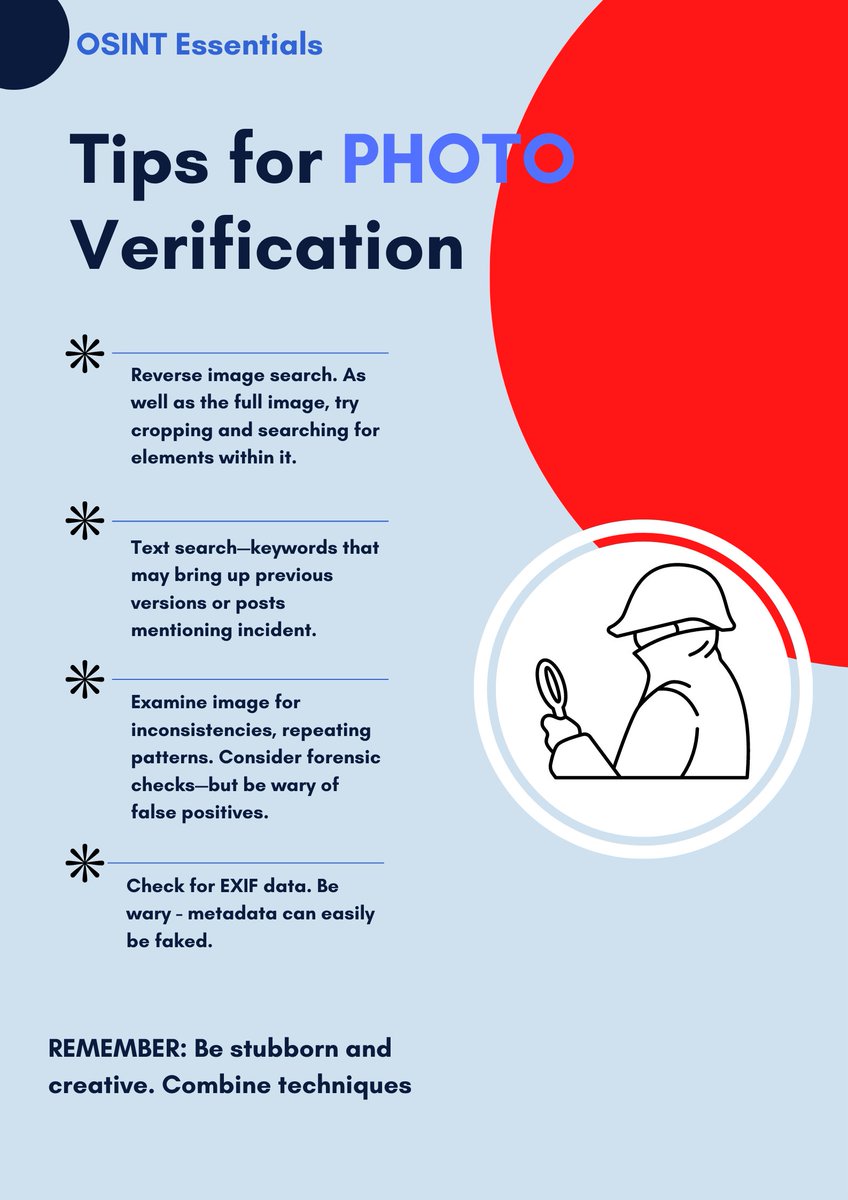 OSINTessentials's tweet image. Starting out in investigating online content & info? Or need to jog your memory?