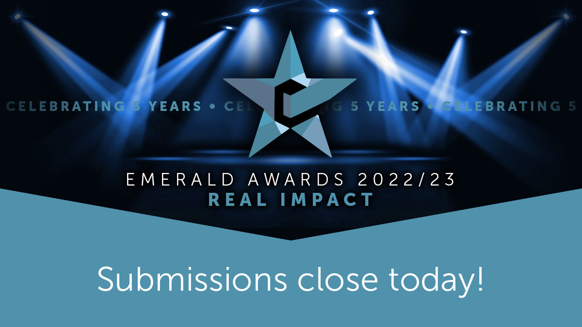 EmeraldGlobal's tweet photo. #FinalCall
This is your last chance to submit your entry to the #RealImpactAwards22_23.
Follow the link to finish those entry form questions and submit to your chosen category by 23.59 GMT today!
https://t.co/2e9fDYsZfb
#AreYouInForChange https://t.co/OhcGU1tNMt